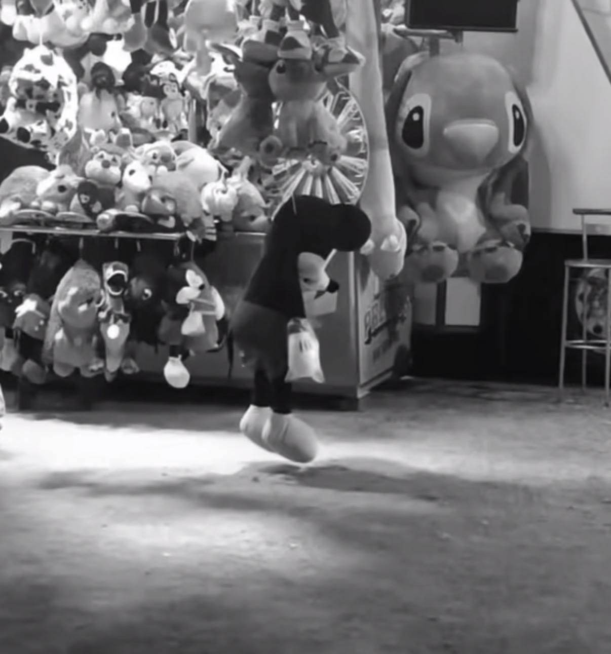NOBODY, alone inside an arcade